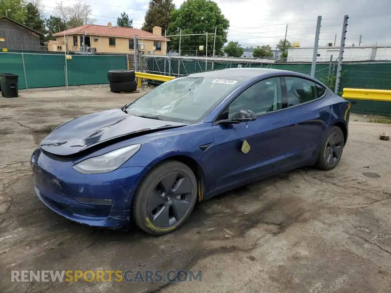 1 Photograph of a damaged car 5YJ3E1EB1PF392884 TESLA MODEL 3 2023