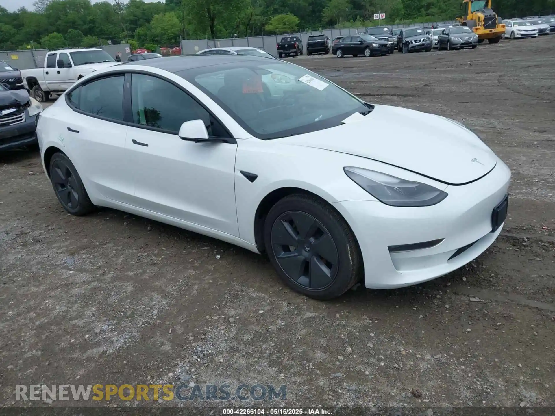 1 Photograph of a damaged car 5YJ3E1EB1PF393193 TESLA MODEL 3 2023