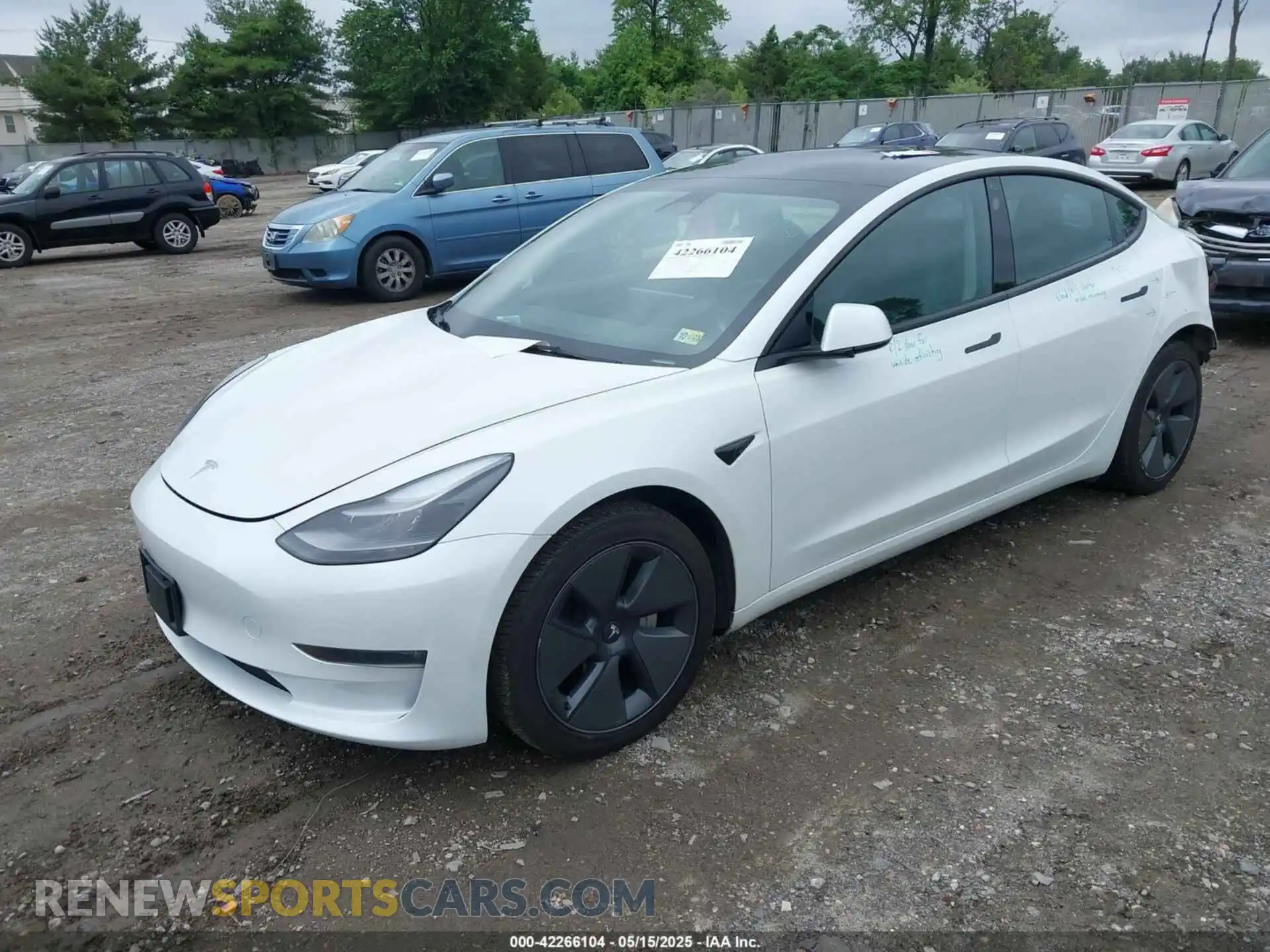2 Photograph of a damaged car 5YJ3E1EB1PF393193 TESLA MODEL 3 2023