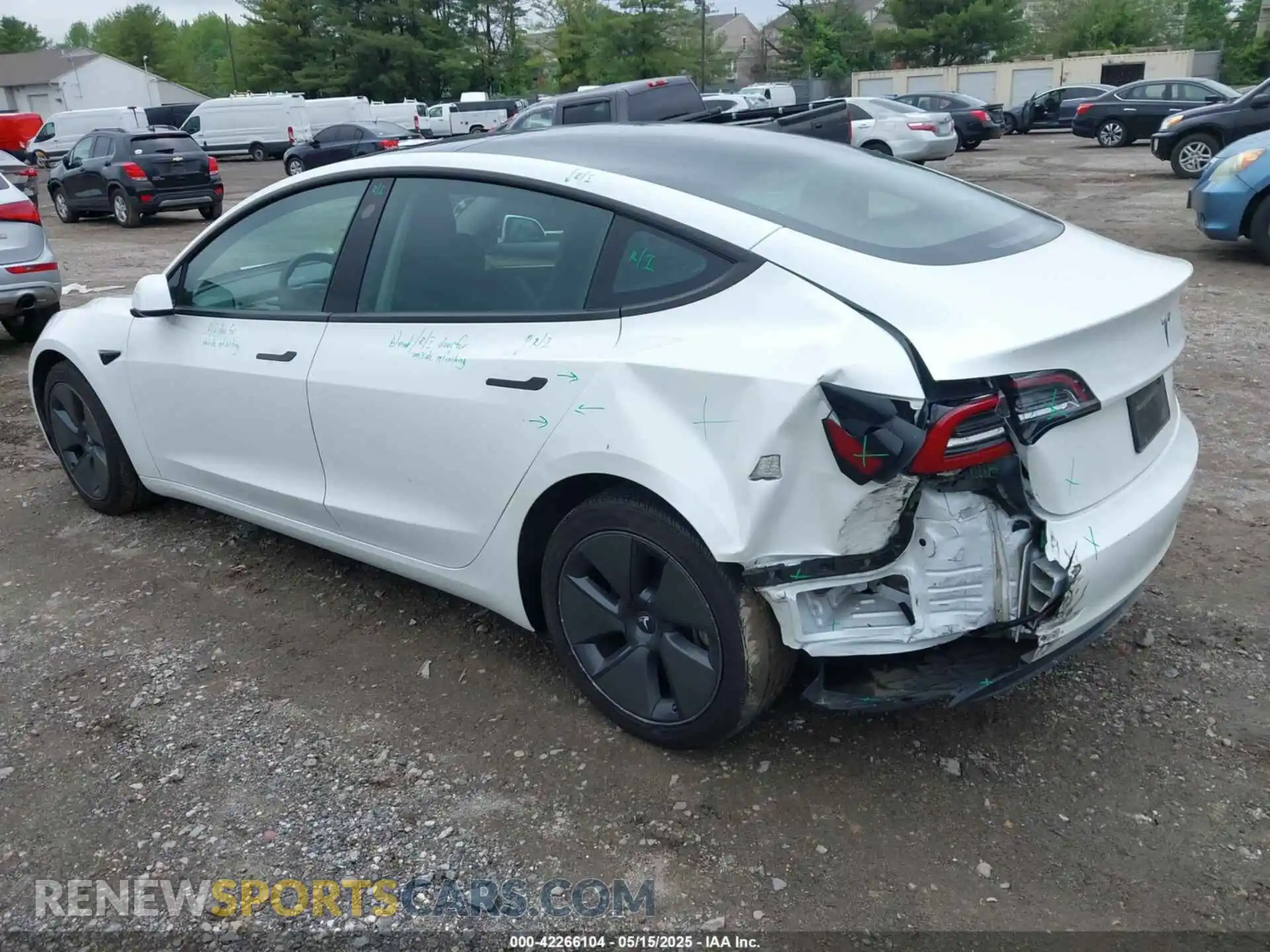3 Photograph of a damaged car 5YJ3E1EB1PF393193 TESLA MODEL 3 2023