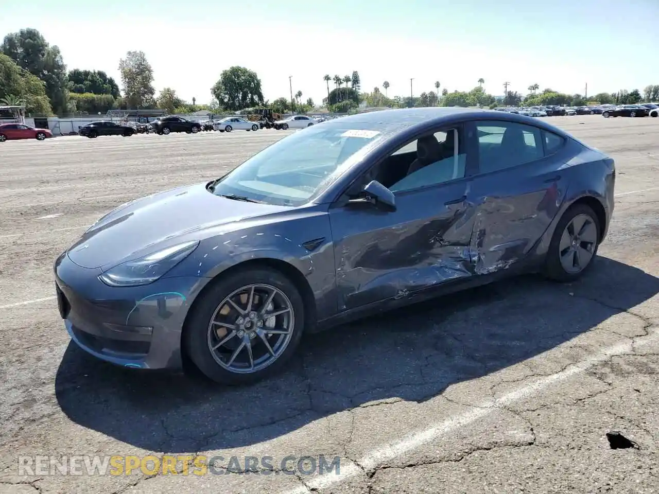 1 Photograph of a damaged car 5YJ3E1EB1PF467700 TESLA MODEL 3 2023