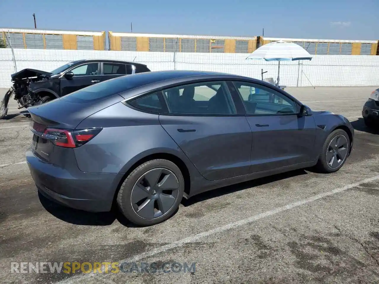 3 Photograph of a damaged car 5YJ3E1EB1PF467700 TESLA MODEL 3 2023