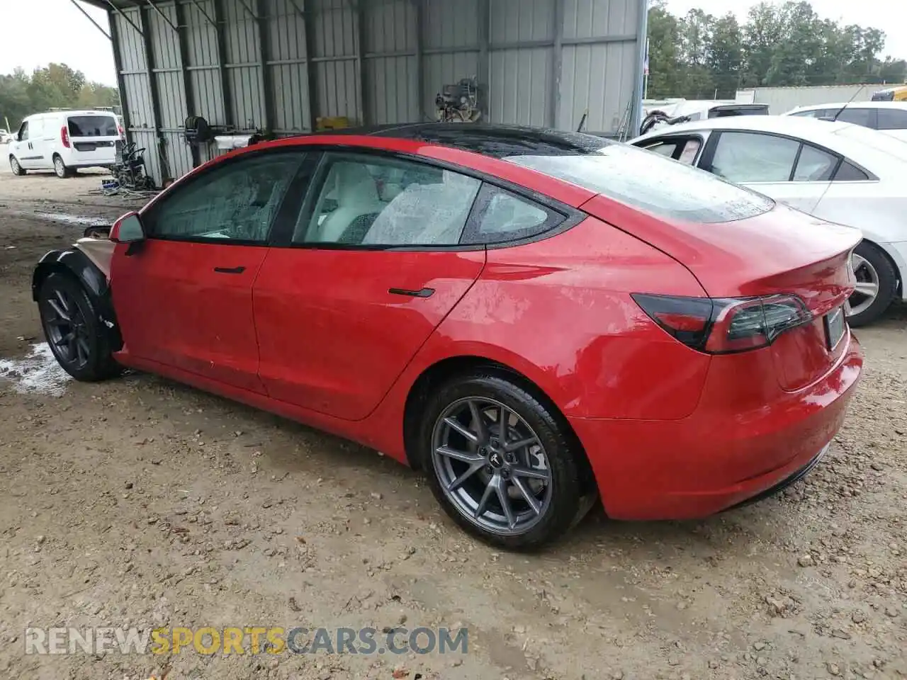 2 Photograph of a damaged car 5YJ3E1EB1PF631754 TESLA MODEL 3 2023