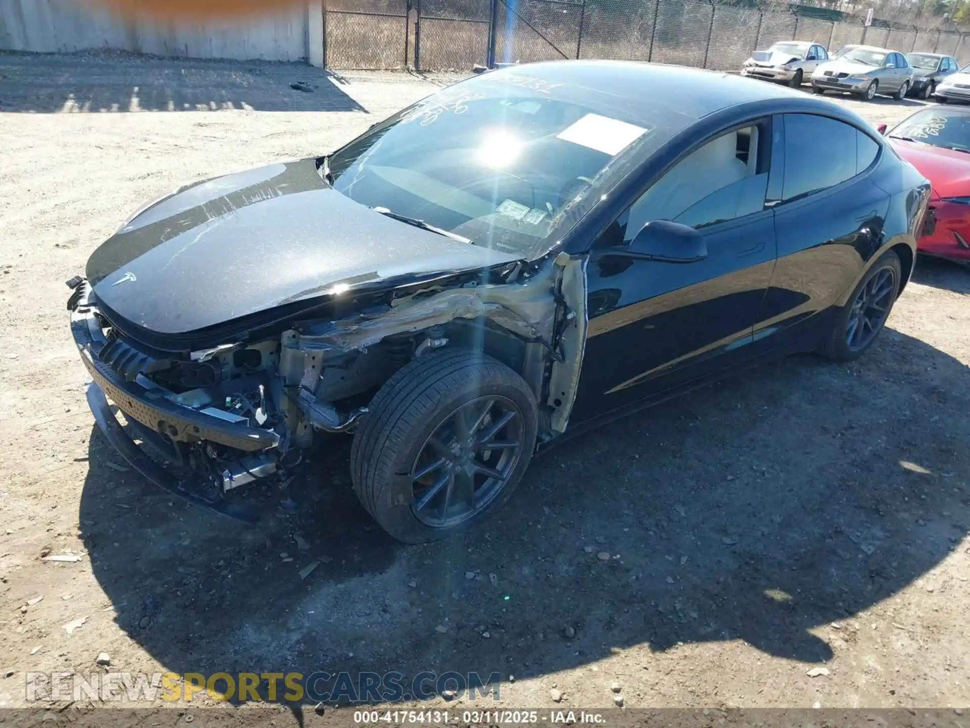 2 Photograph of a damaged car 5YJ3E1EB1PF632595 TESLA MODEL 3 2023