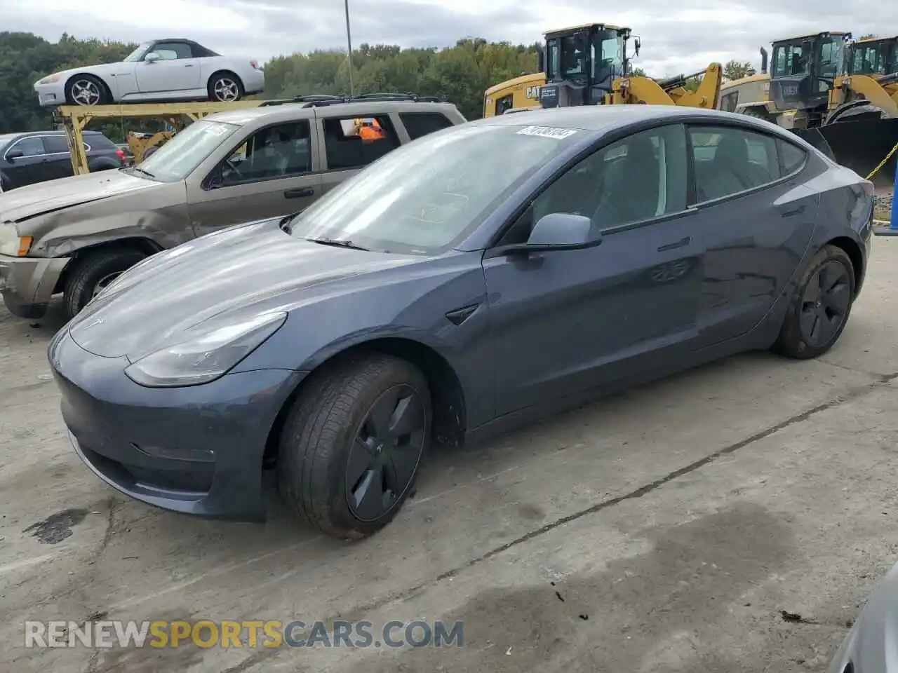 1 Photograph of a damaged car 5YJ3E1EB1PF634072 TESLA MODEL 3 2023