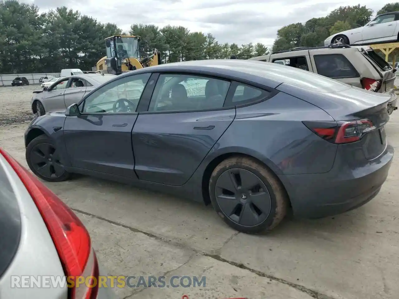 2 Photograph of a damaged car 5YJ3E1EB1PF634072 TESLA MODEL 3 2023