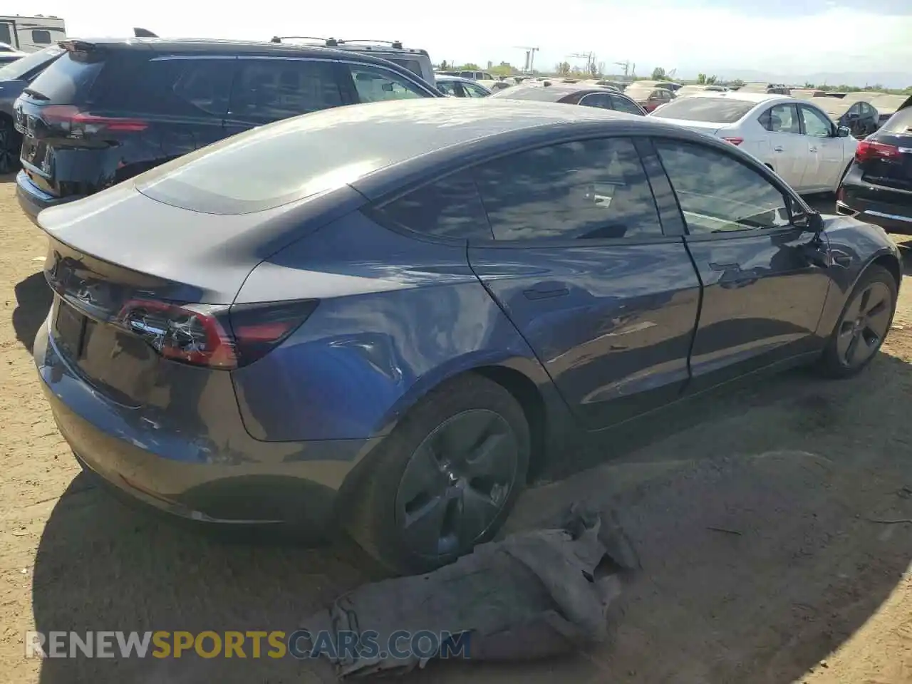 3 Photograph of a damaged car 5YJ3E1EB1PF688455 TESLA MODEL 3 2023