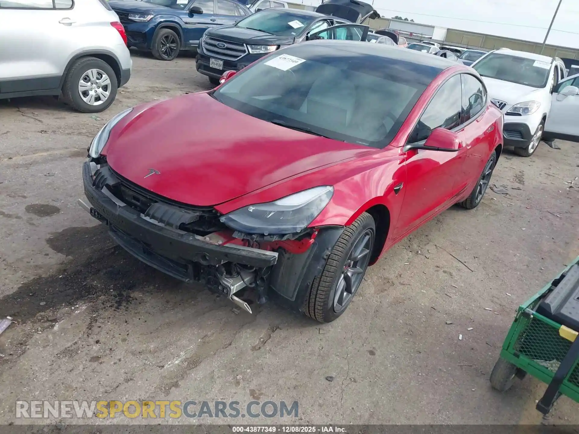 2 Фотография поврежденного автомобиля 5YJ3E1EB2PF386981 TESLA MODEL 3 2023