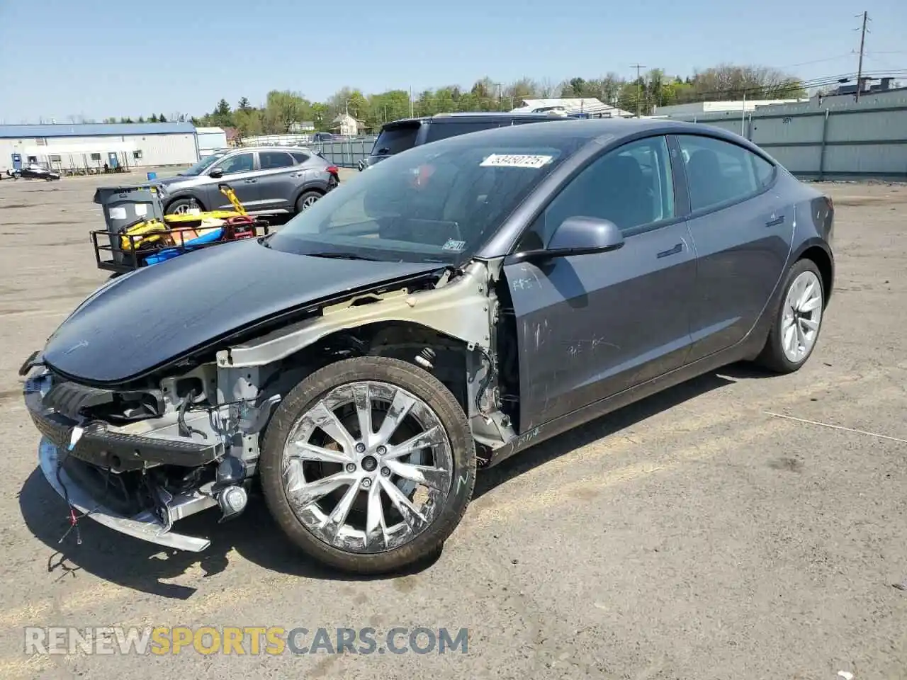 1 Photograph of a damaged car 5YJ3E1EB2PF389041 TESLA MODEL 3 2023