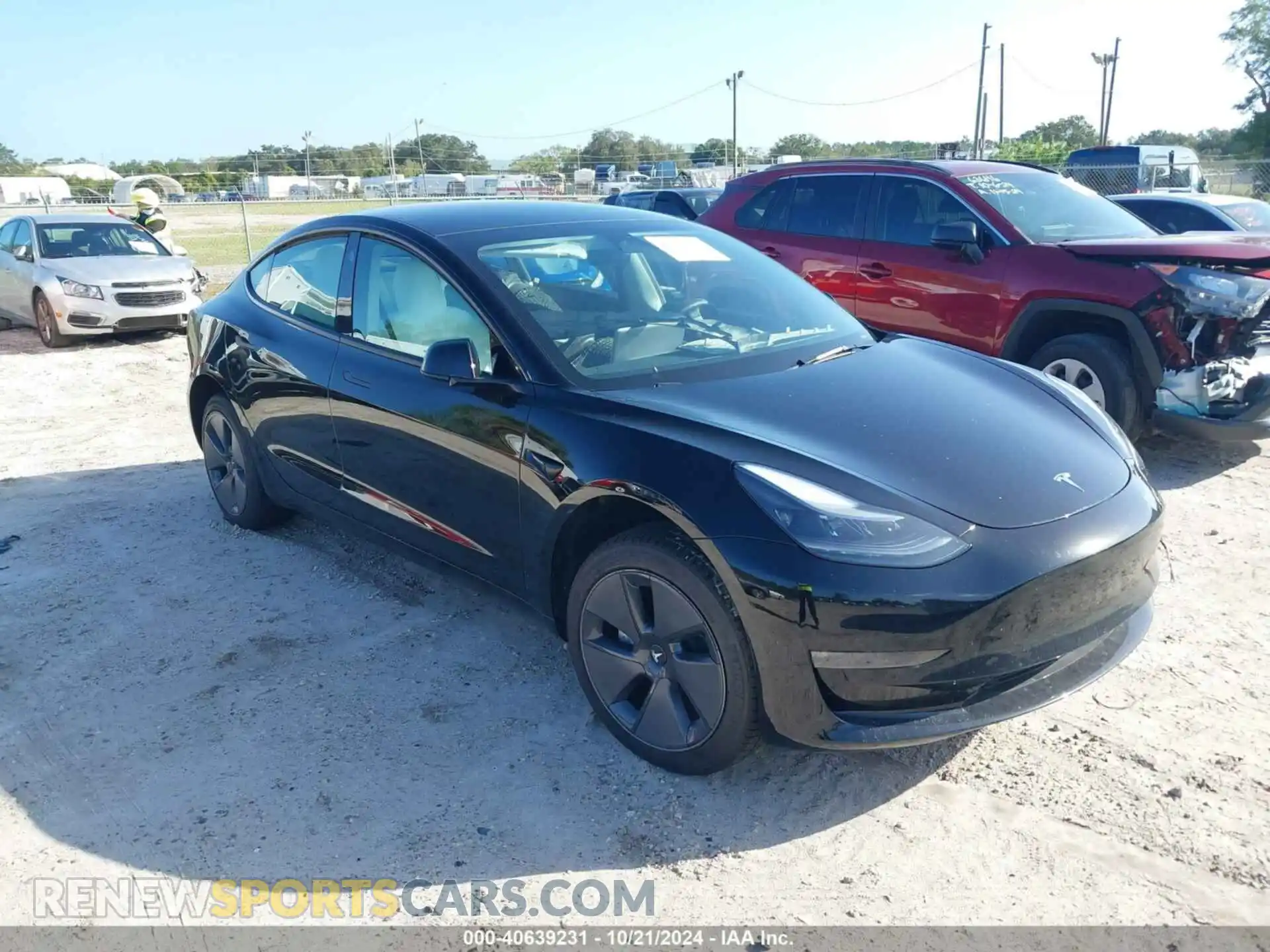 1 Photograph of a damaged car 5YJ3E1EB2PF389329 TESLA MODEL 3 2023