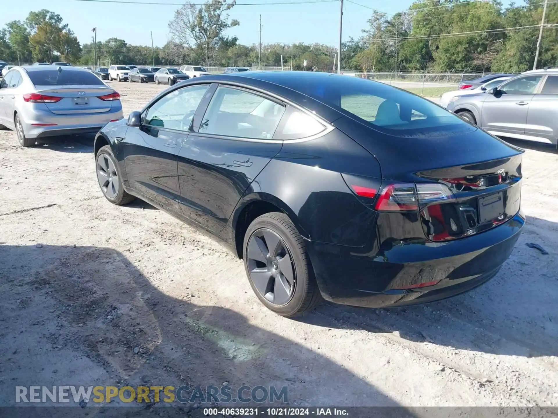 3 Photograph of a damaged car 5YJ3E1EB2PF389329 TESLA MODEL 3 2023