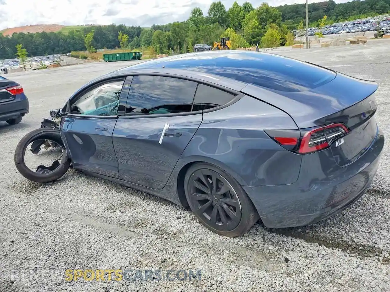 2 Photograph of a damaged car 5YJ3E1EB2PF391582 TESLA MODEL 3 2023