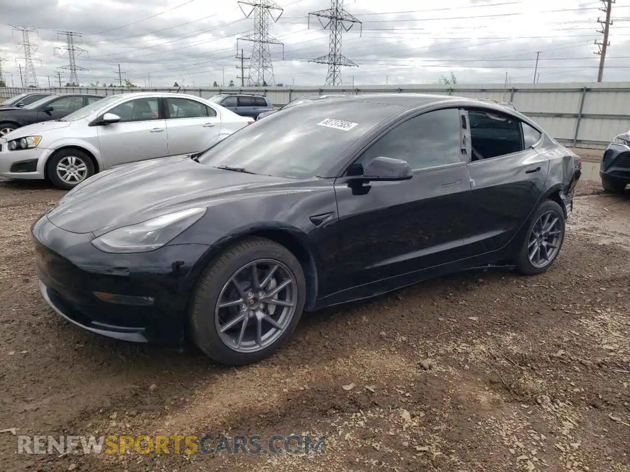 1 Photograph of a damaged car 5YJ3E1EB2PF592589 TESLA MODEL 3 2023