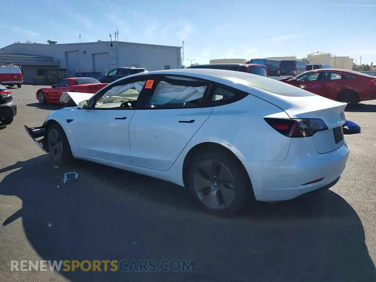 2 Photograph of a damaged car 5YJ3E1EB2PF608645 TESLA MODEL 3 2023