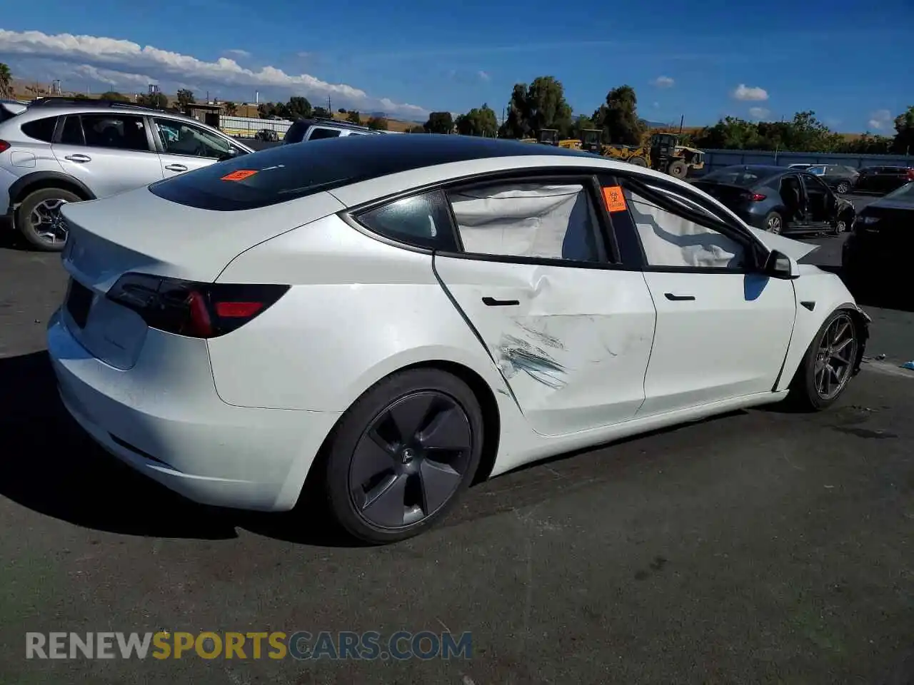 3 Photograph of a damaged car 5YJ3E1EB2PF608645 TESLA MODEL 3 2023