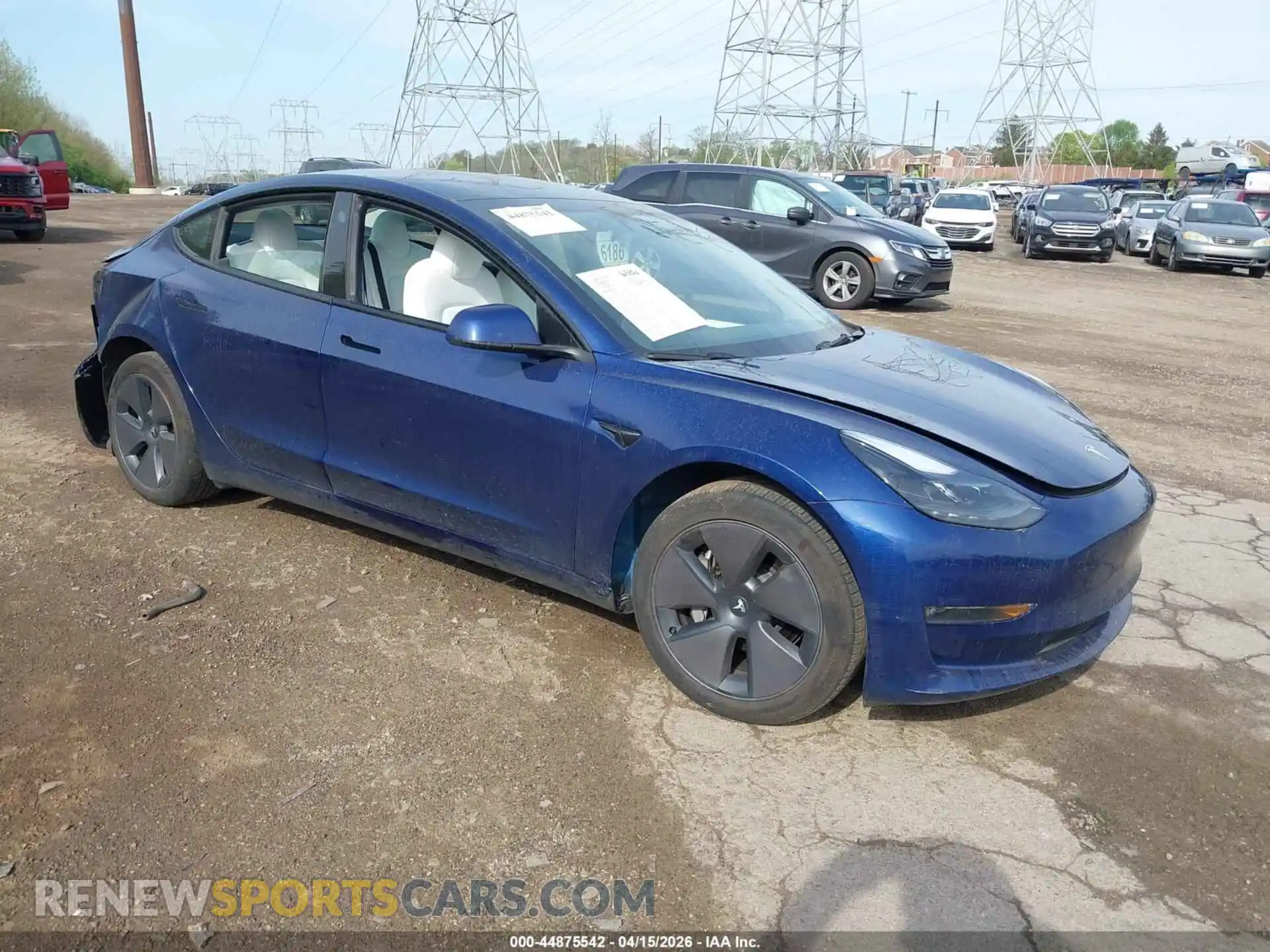 1 Photograph of a damaged car 5YJ3E1EB2PF615403 TESLA MODEL 3 2023