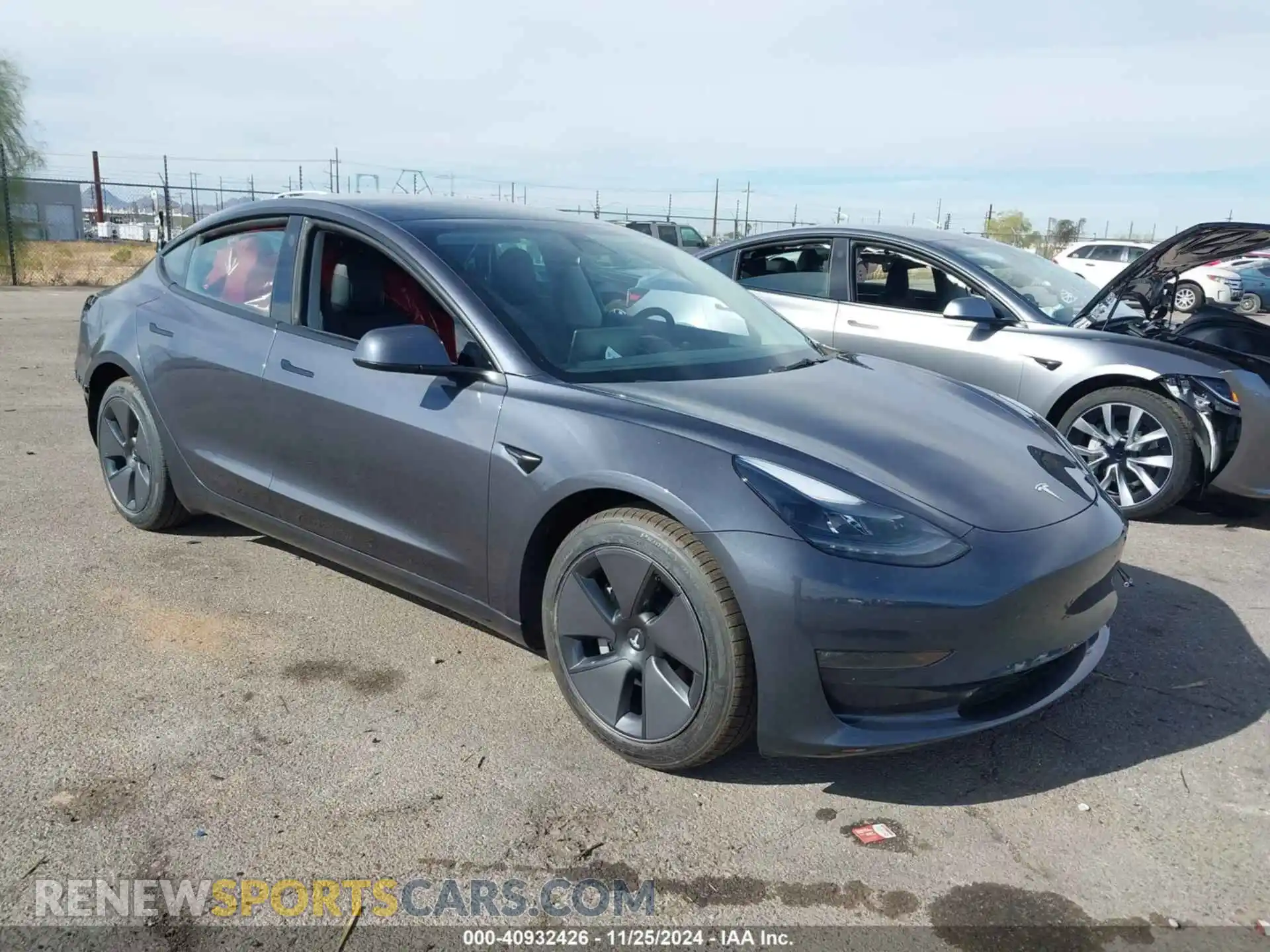 1 Photograph of a damaged car 5YJ3E1EB2PF634565 TESLA MODEL 3 2023