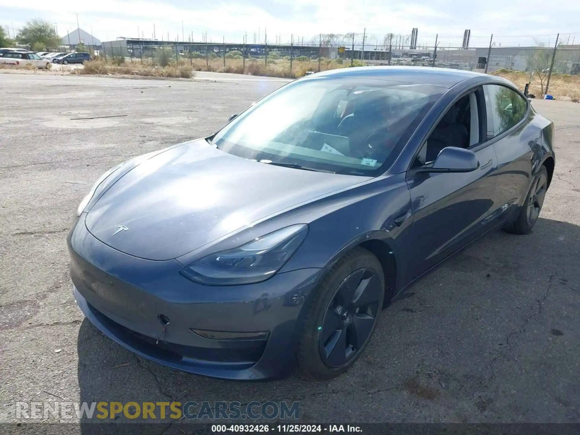 2 Photograph of a damaged car 5YJ3E1EB2PF634565 TESLA MODEL 3 2023