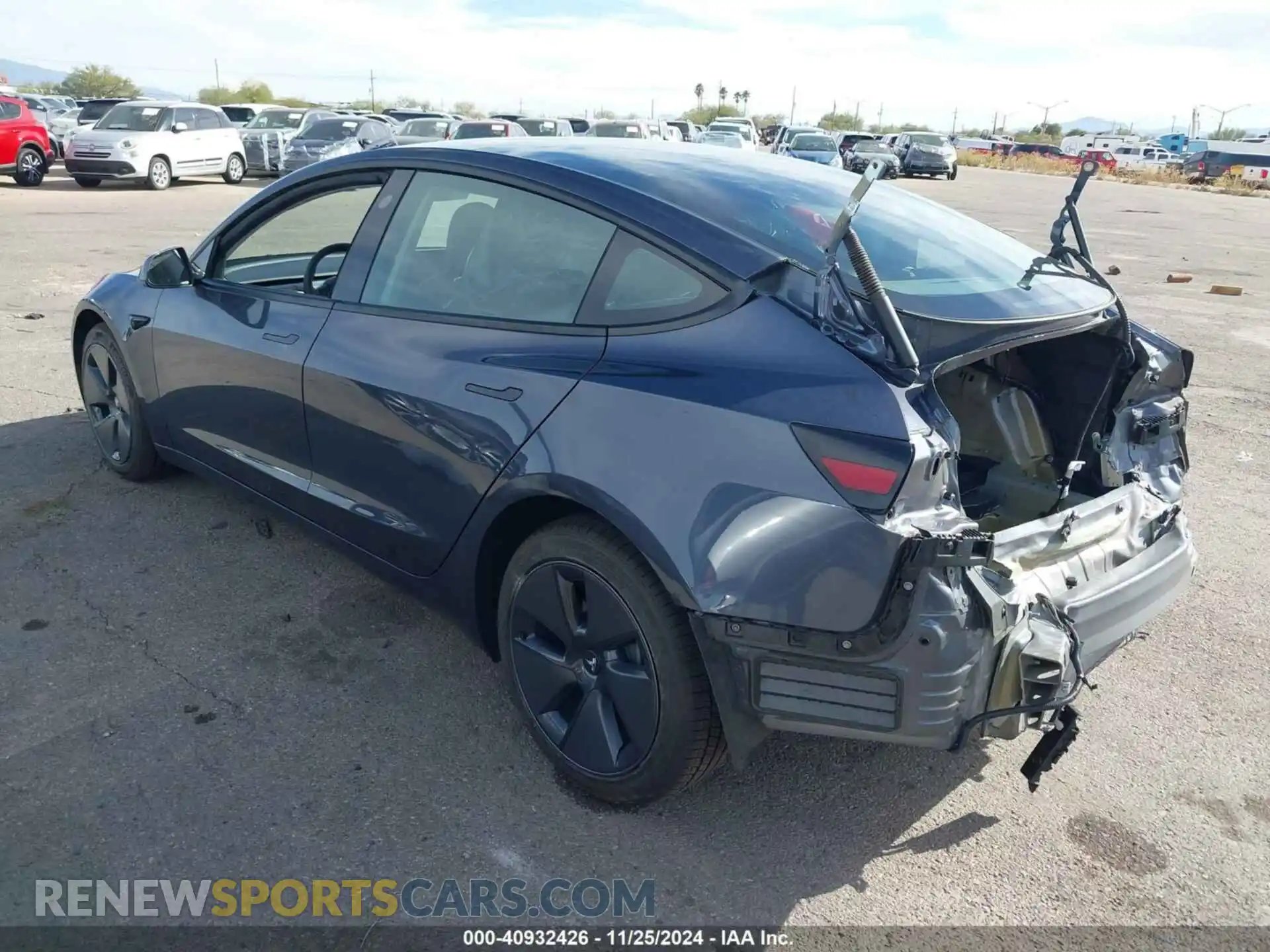 3 Photograph of a damaged car 5YJ3E1EB2PF634565 TESLA MODEL 3 2023