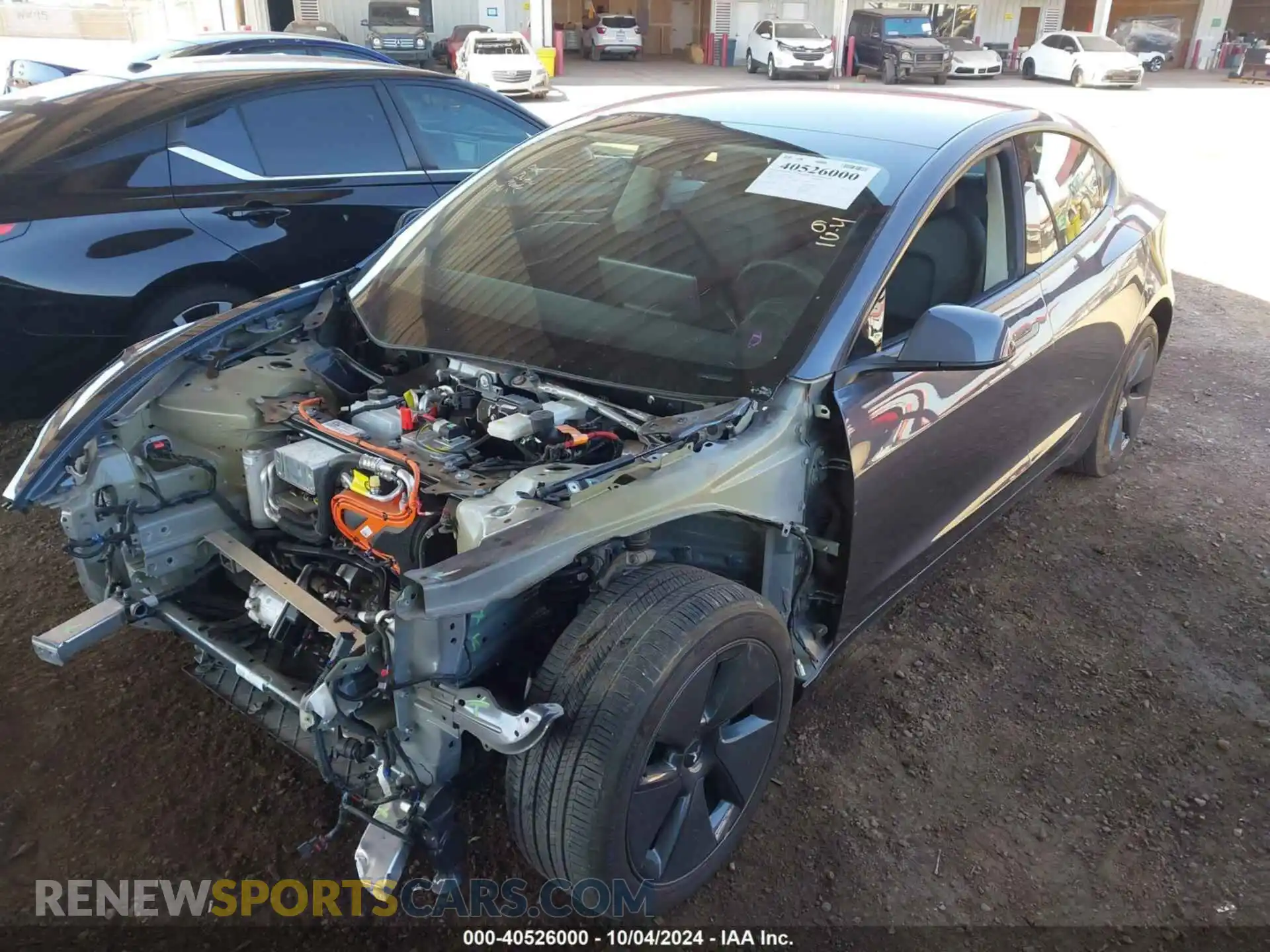 2 Фотография поврежденного автомобиля 5YJ3E1EB2PF637580 TESLA MODEL 3 2023