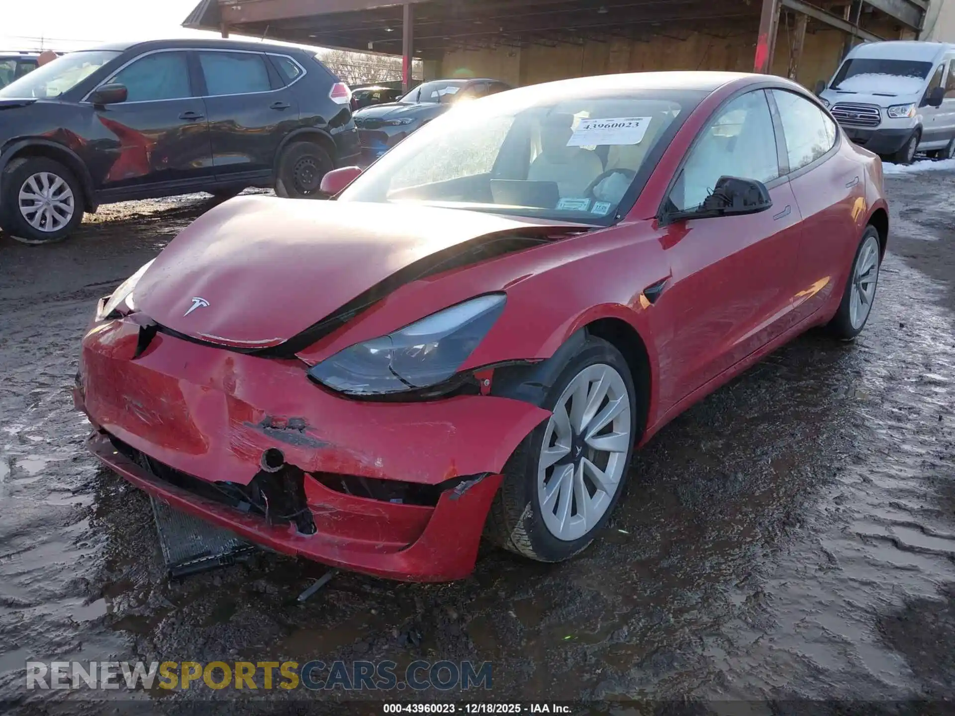 2 Photograph of a damaged car 5YJ3E1EB2PF659126 TESLA MODEL 3 2023