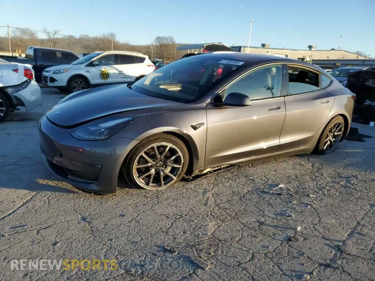 1 Photograph of a damaged car 5YJ3E1EB2PF663340 TESLA MODEL 3 2023