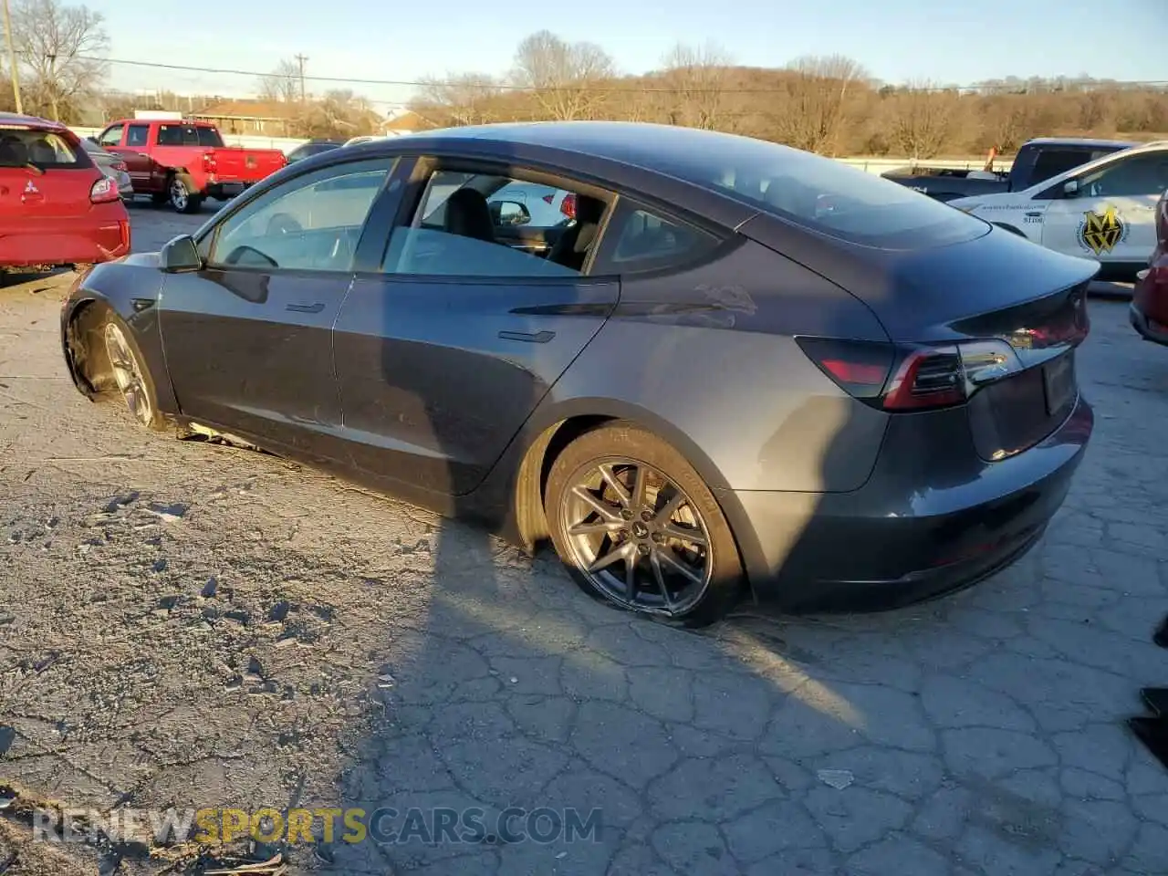 2 Photograph of a damaged car 5YJ3E1EB2PF663340 TESLA MODEL 3 2023