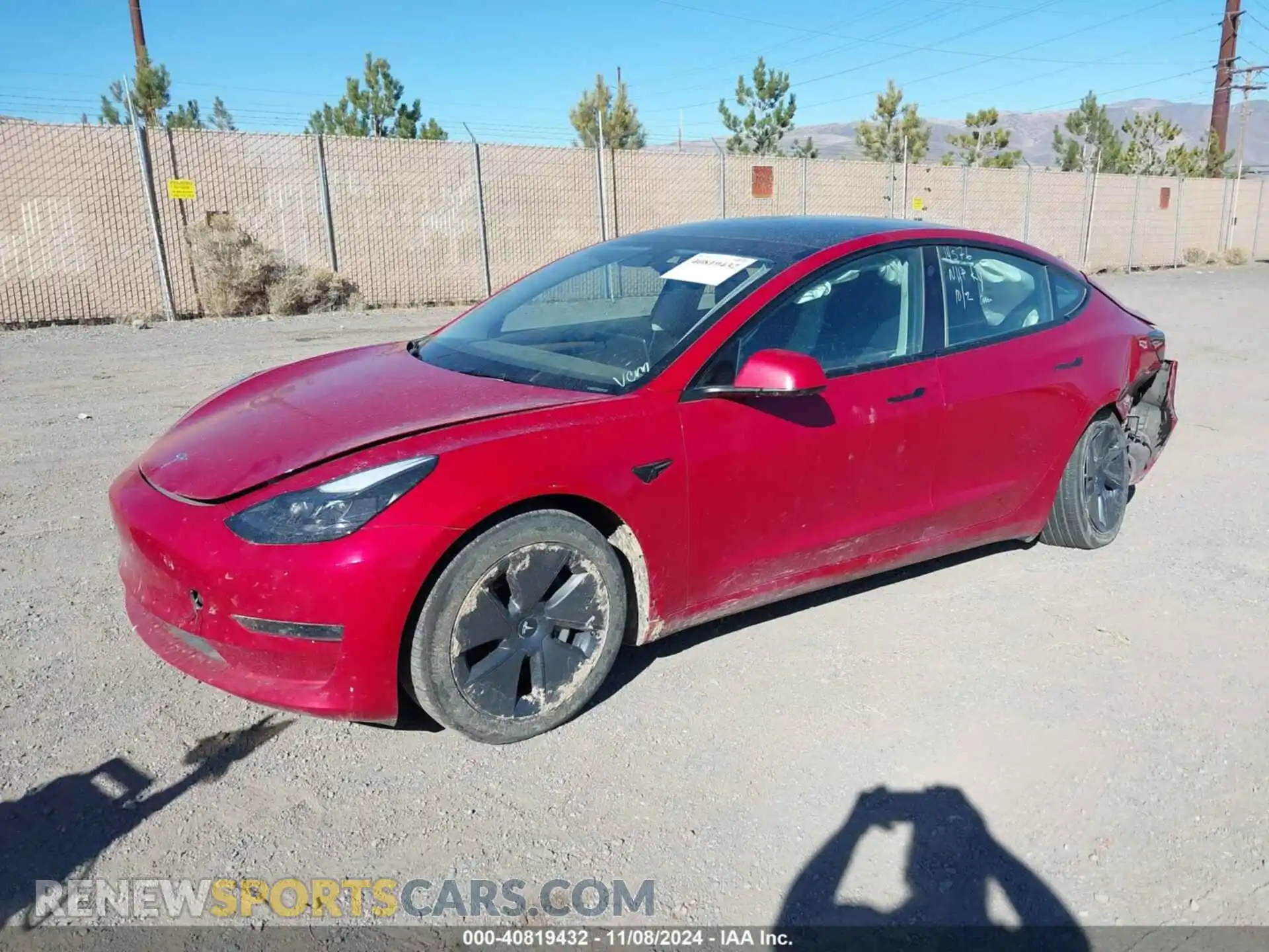 2 Photograph of a damaged car 5YJ3E1EB2PF670546 TESLA MODEL 3 2023