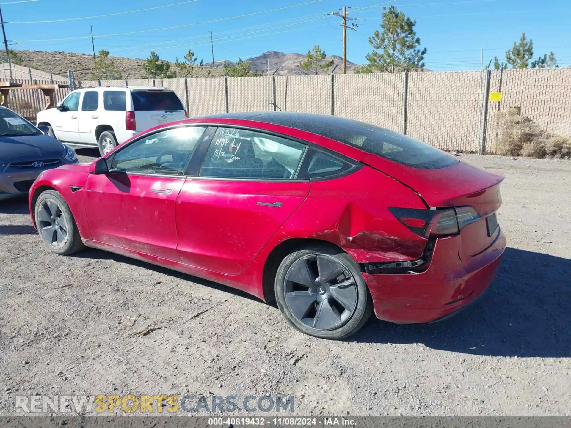 3 Photograph of a damaged car 5YJ3E1EB2PF670546 TESLA MODEL 3 2023