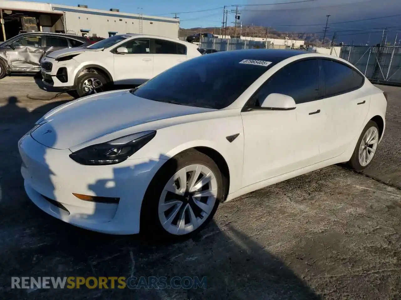 1 Photograph of a damaged car 5YJ3E1EB3PF393583 TESLA MODEL 3 2023