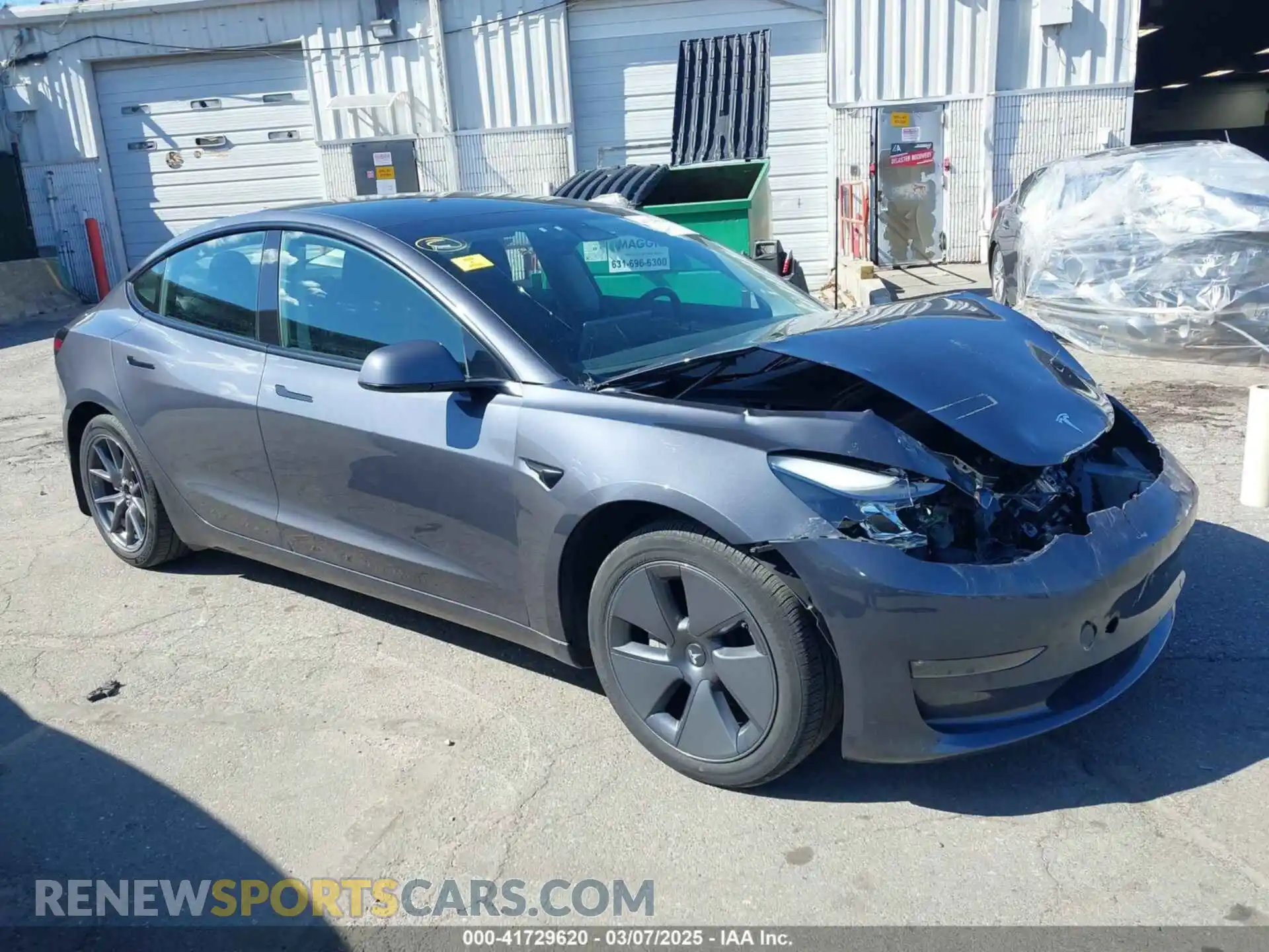 1 Photograph of a damaged car 5YJ3E1EB3PF415677 TESLA MODEL 3 2023