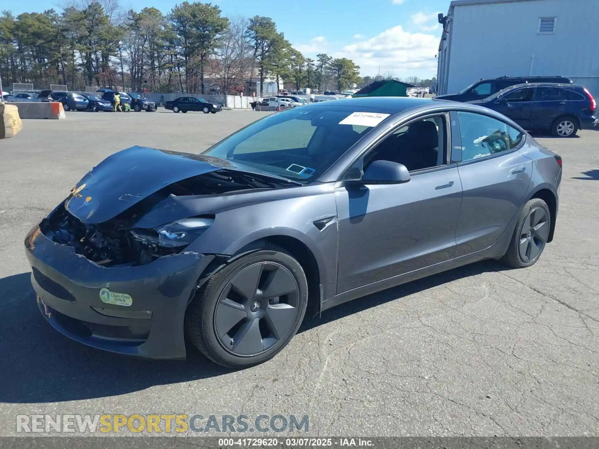 2 Photograph of a damaged car 5YJ3E1EB3PF415677 TESLA MODEL 3 2023