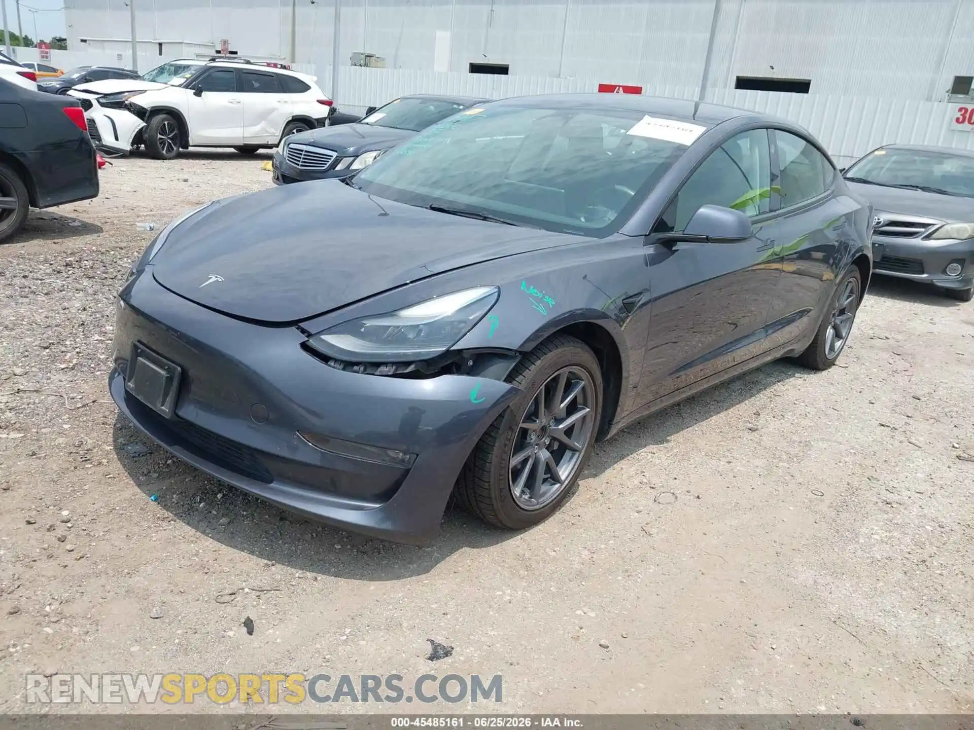 2 Photograph of a damaged car 5YJ3E1EB3PF415906 TESLA MODEL 3 2023
