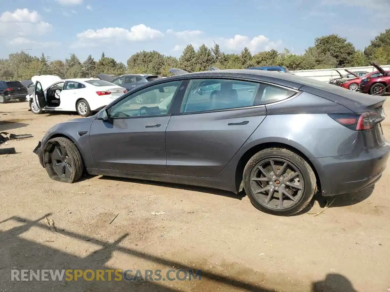 2 Photograph of a damaged car 5YJ3E1EB3PF592469 TESLA MODEL 3 2023