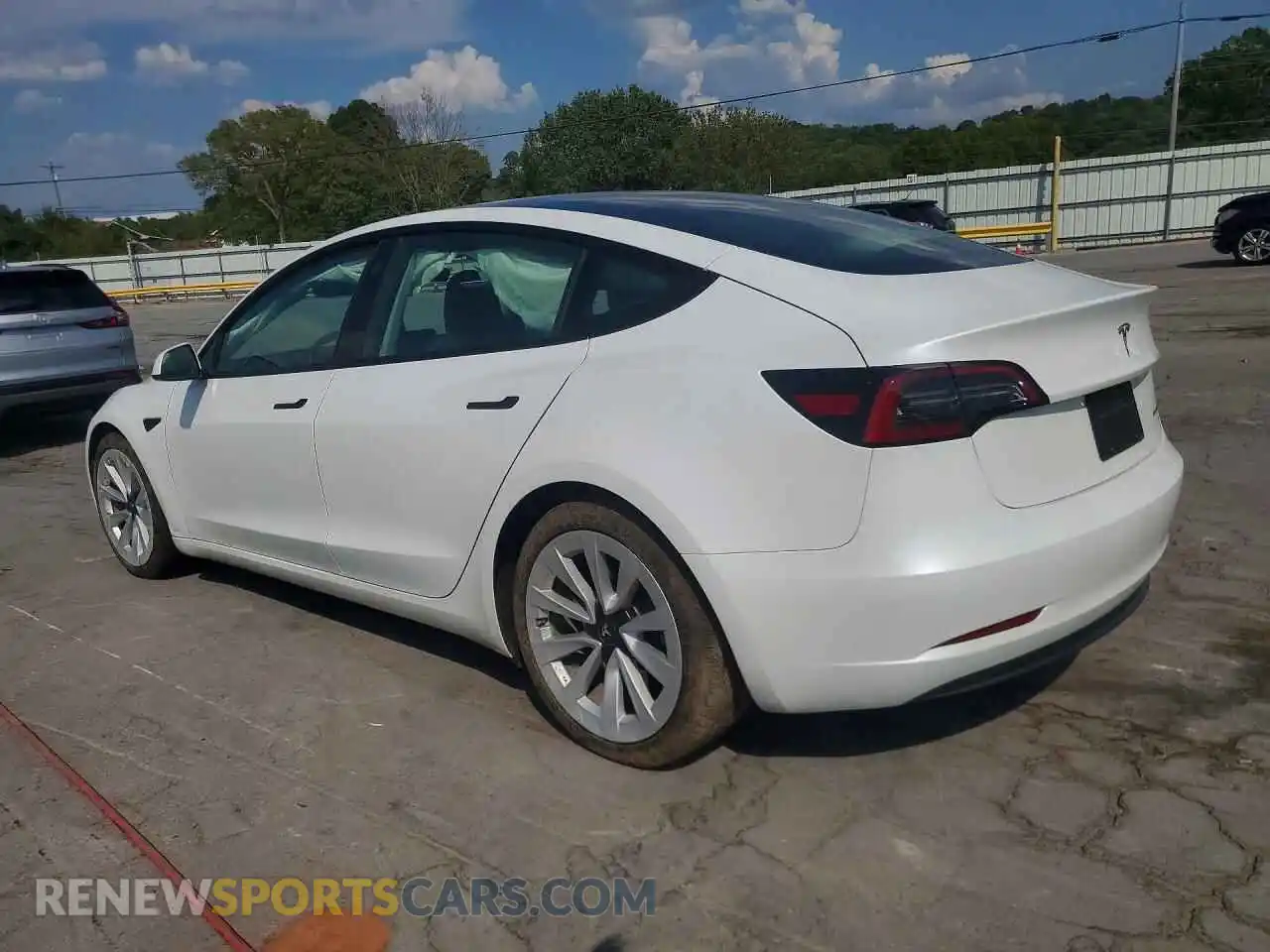 2 fotografías del automóvil dañado 5YJ3E1EB3PF595114 TESLA MODEL 3 2023