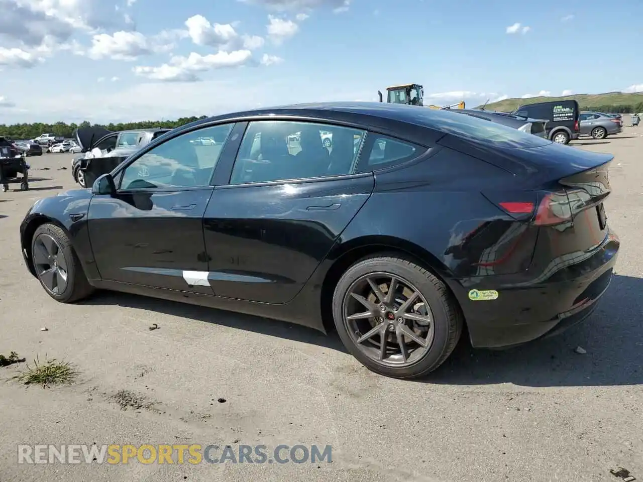 2 Photograph of a damaged car 5YJ3E1EB3PF595954 TESLA MODEL 3 2023
