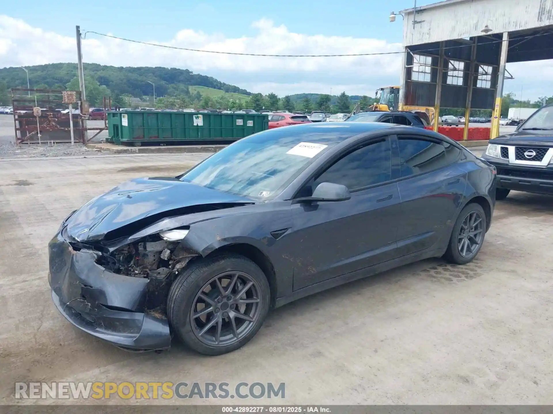2 Photograph of a damaged car 5YJ3E1EB3PF633554 TESLA MODEL 3 2023