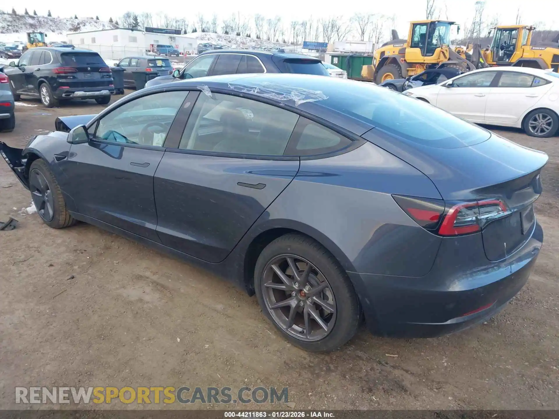 3 fotografías del automóvil dañado 5YJ3E1EB3PF633862 TESLA MODEL 3 2023