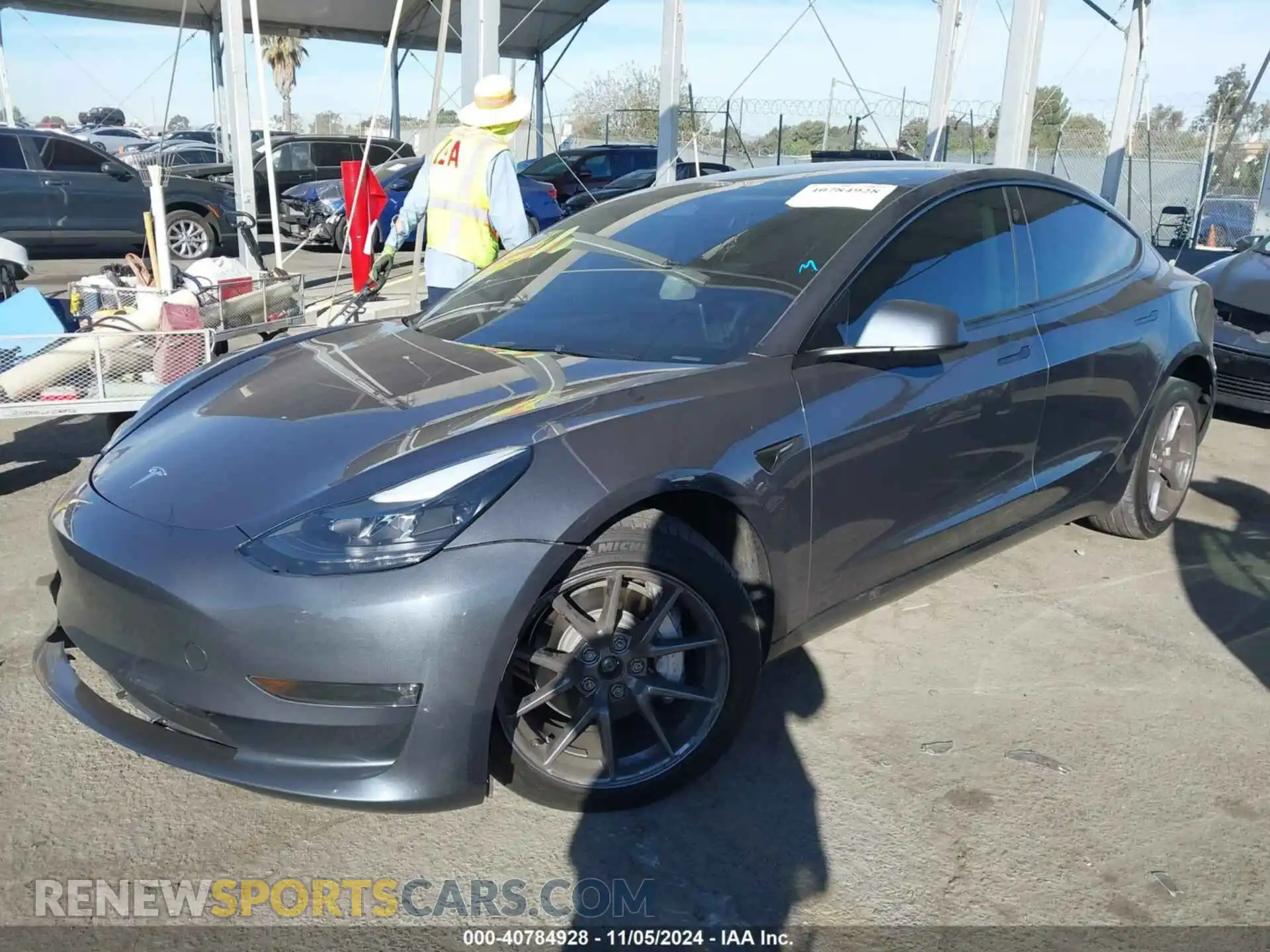 2 Photograph of a damaged car 5YJ3E1EB3PF636082 TESLA MODEL 3 2023