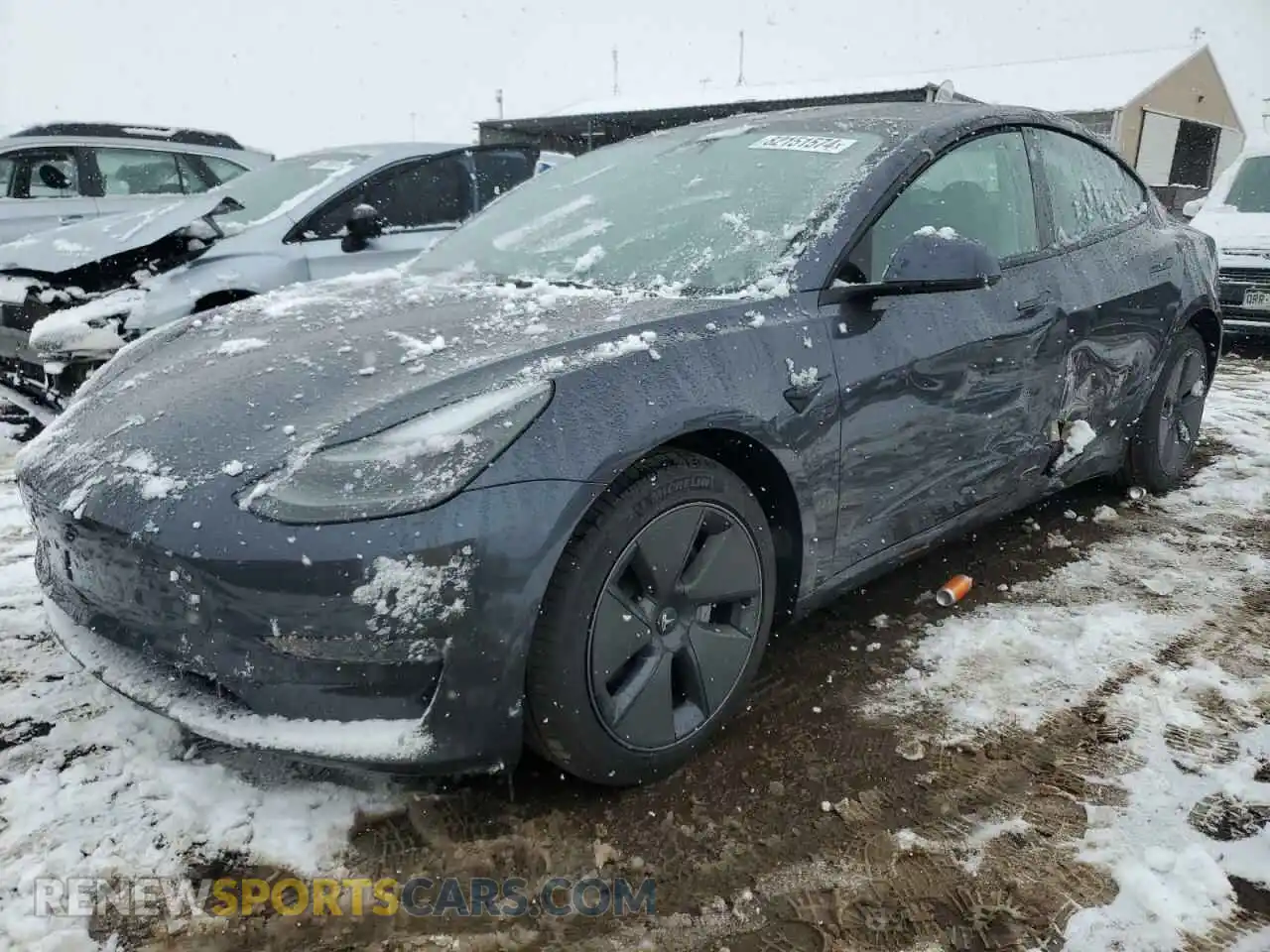 1 Photograph of a damaged car 5YJ3E1EB3PF663024 TESLA MODEL 3 2023