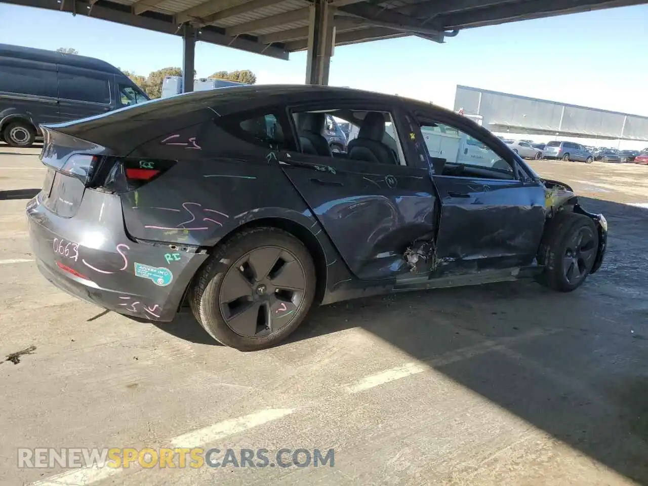 3 Photograph of a damaged car 5YJ3E1EB3PF705515 TESLA MODEL 3 2023