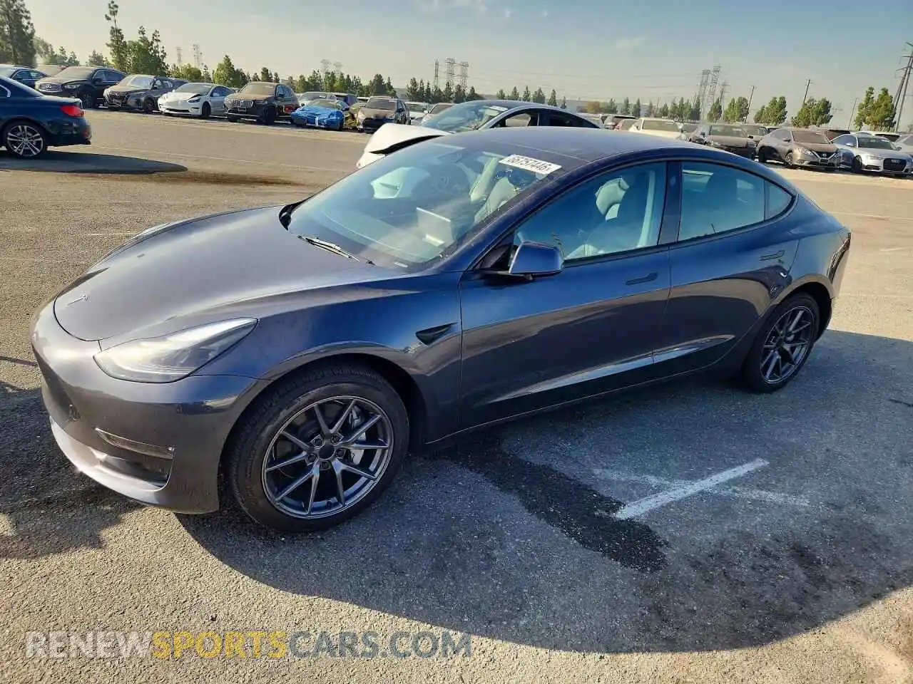 1 Photograph of a damaged car 5YJ3E1EB3PF714263 TESLA MODEL 3 2023