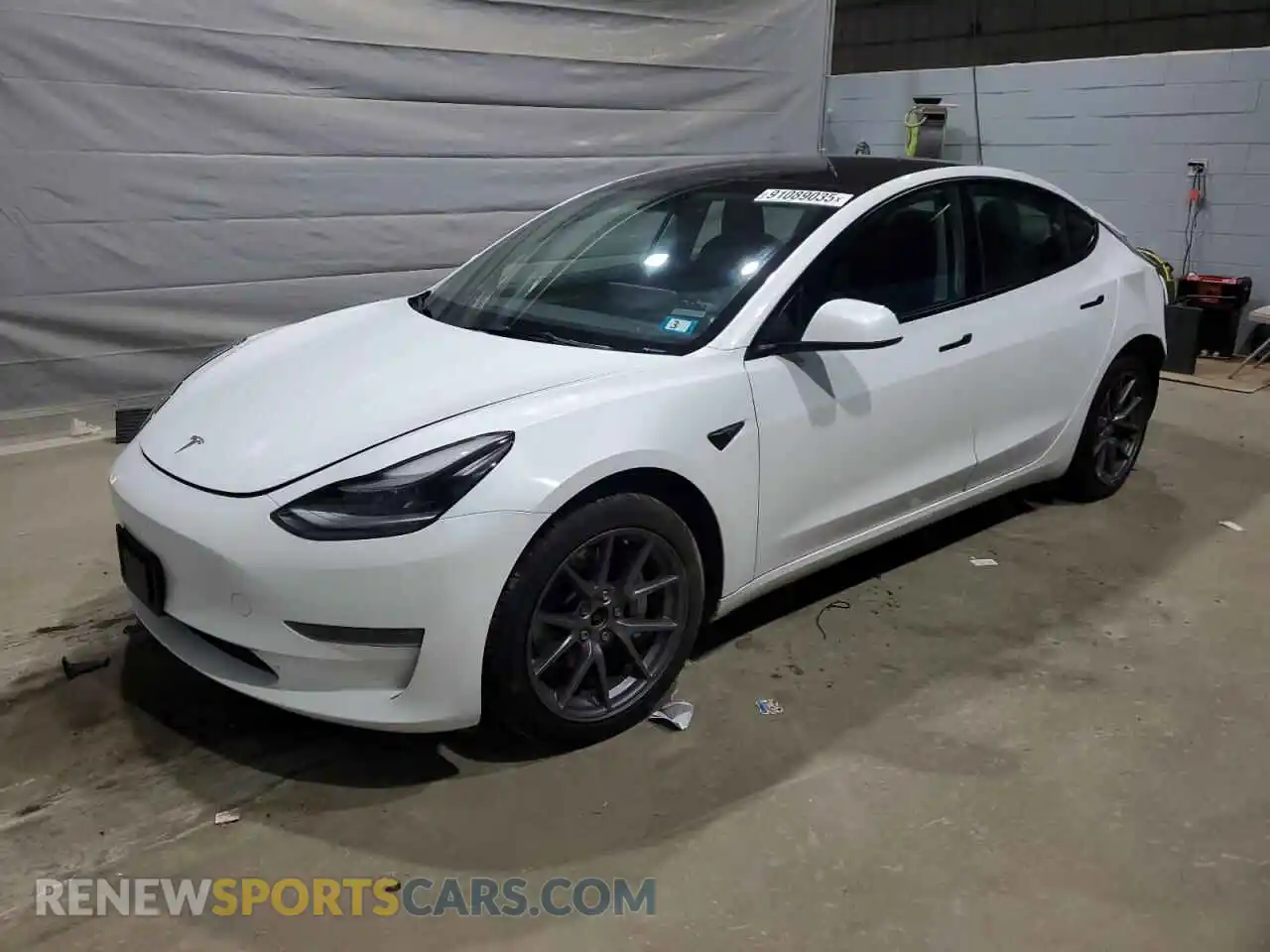 1 Photograph of a damaged car 5YJ3E1EB4PF387646 TESLA MODEL 3 2023