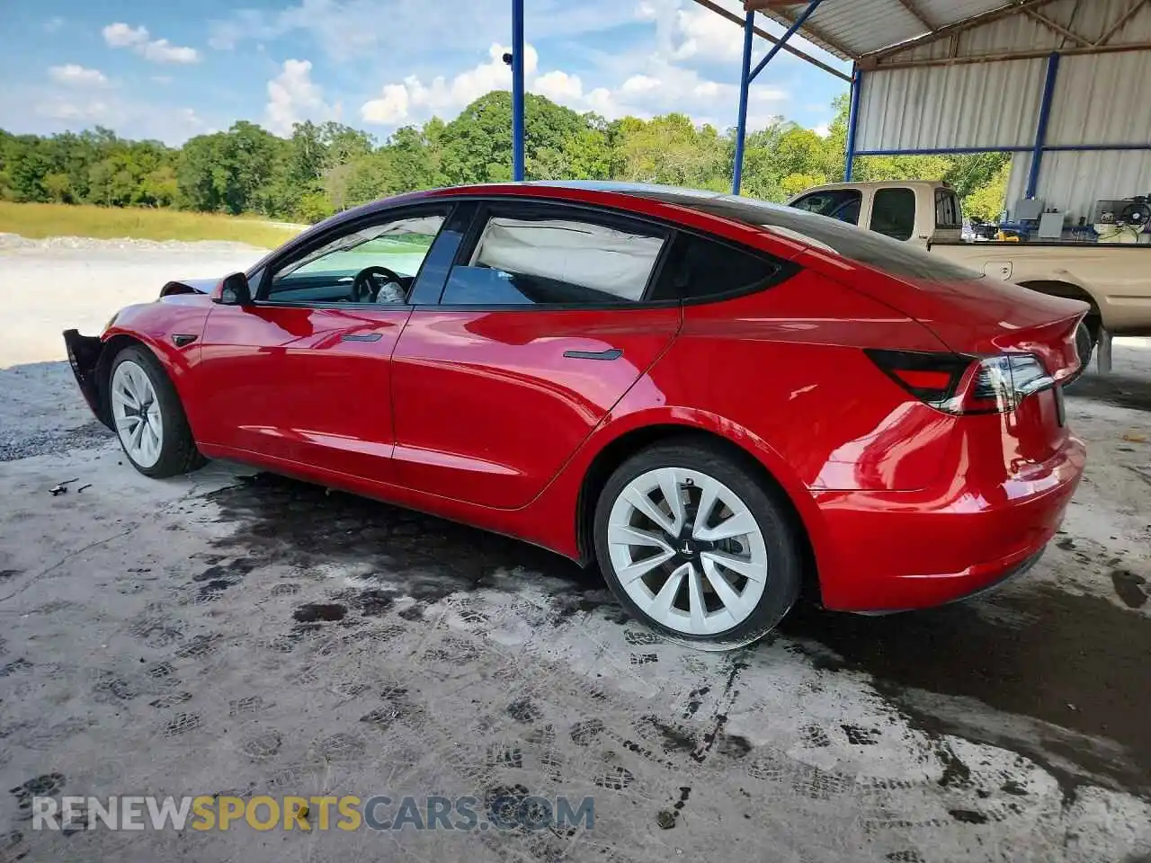 2 Photograph of a damaged car 5YJ3E1EB4PF389638 TESLA MODEL 3 2023
