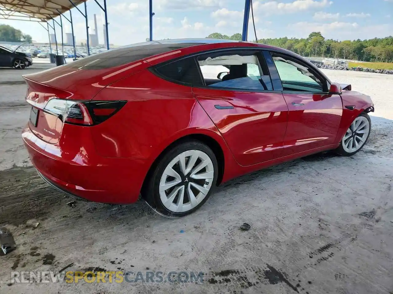 3 Photograph of a damaged car 5YJ3E1EB4PF389638 TESLA MODEL 3 2023