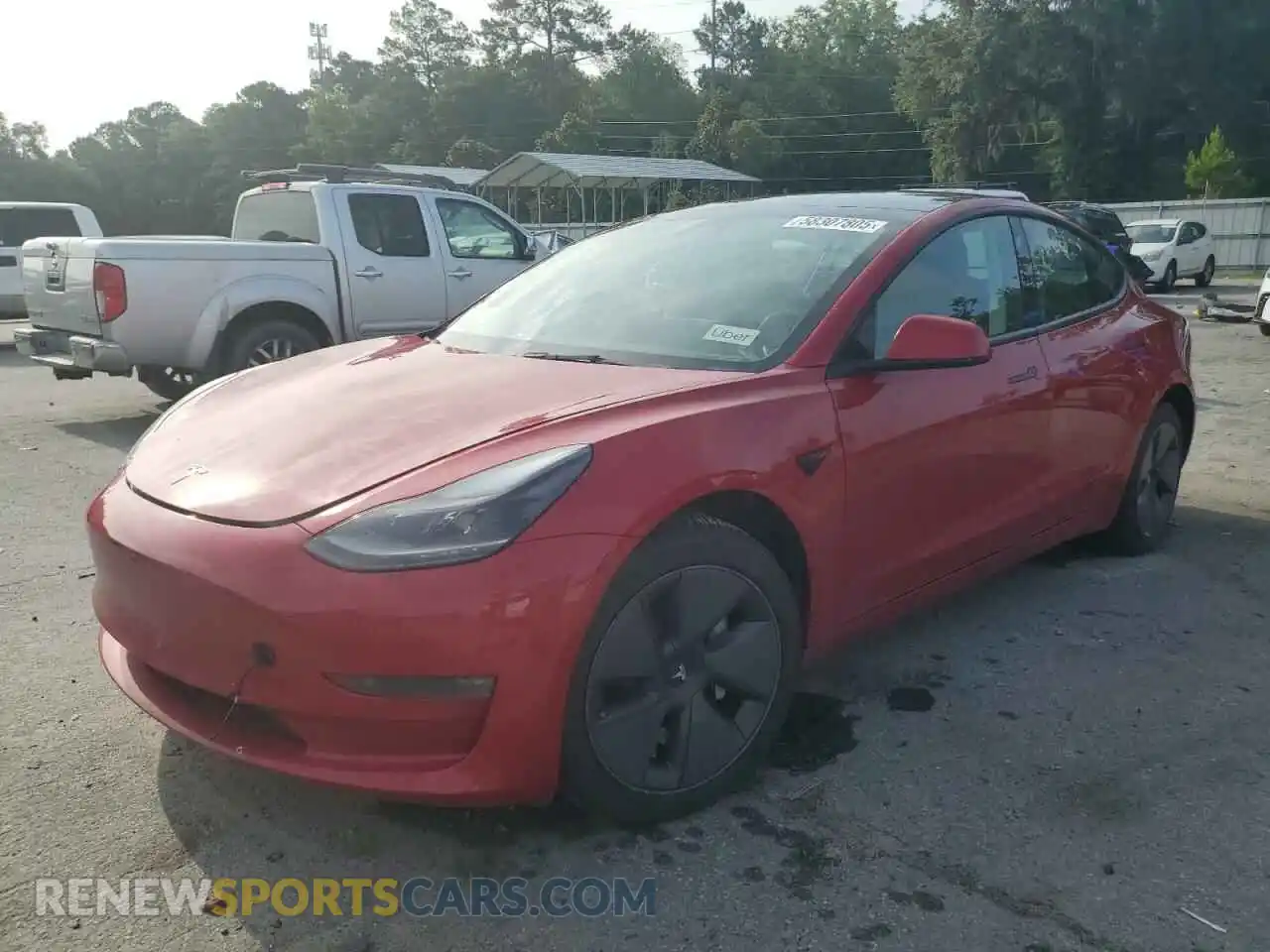 1 Photograph of a damaged car 5YJ3E1EB4PF389686 TESLA MODEL 3 2023