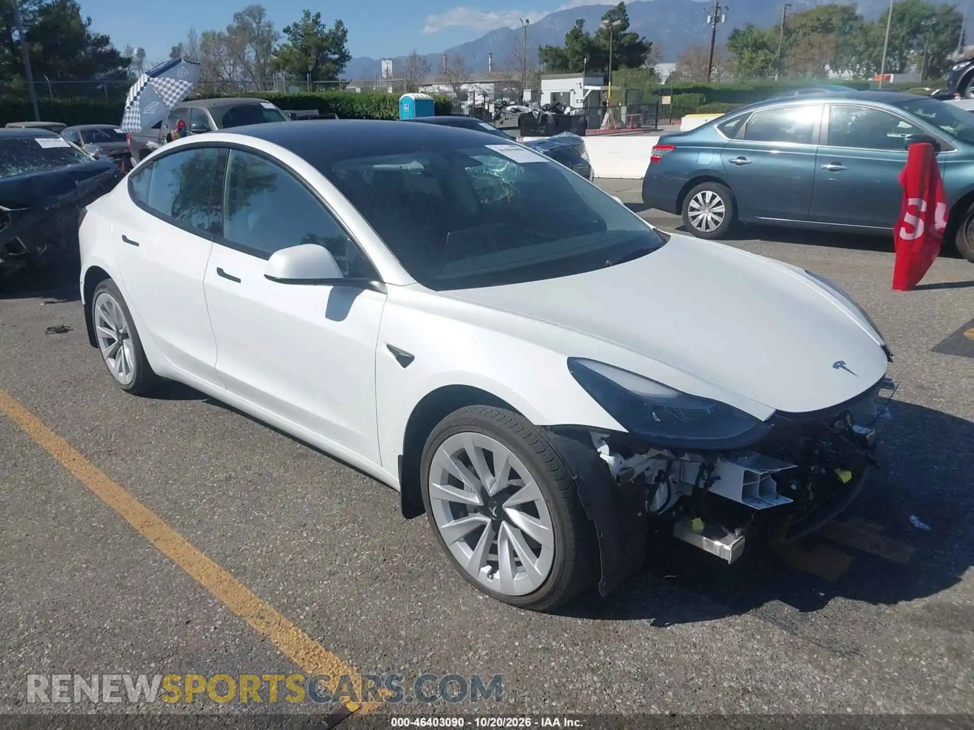 1 Photograph of a damaged car 5YJ3E1EB4PF392698 TESLA MODEL 3 2023