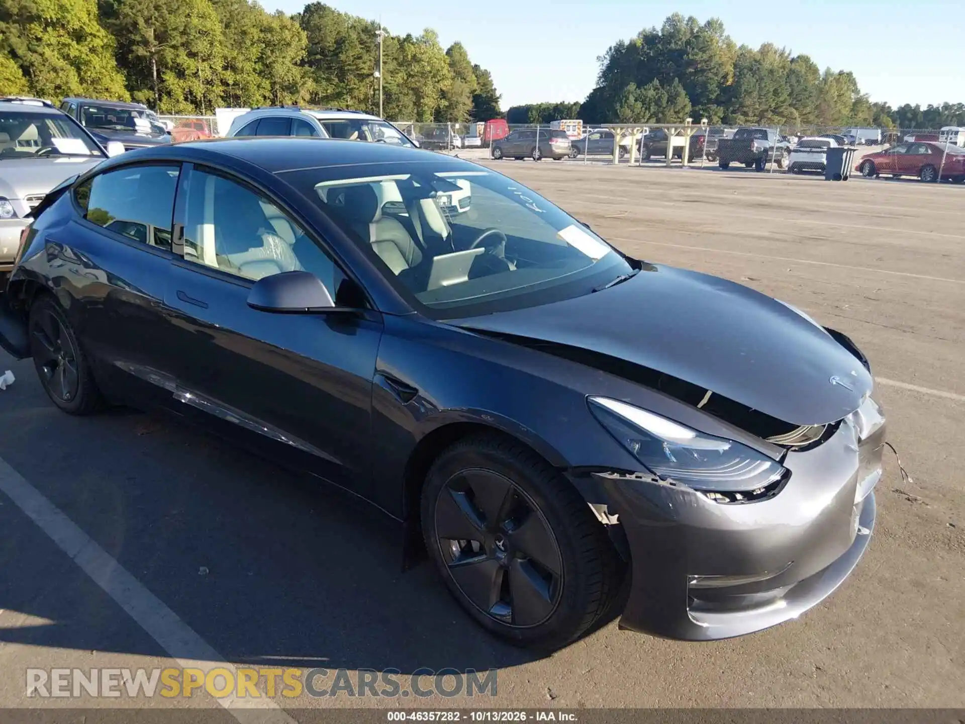 1 Фотография поврежденного автомобиля 5YJ3E1EB4PF392863 TESLA MODEL 3 2023
