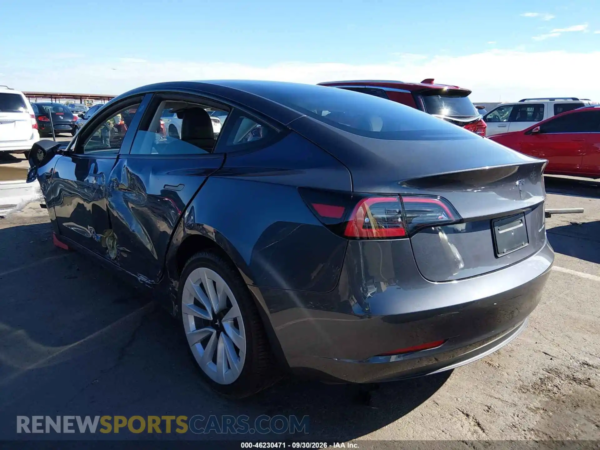 3 fotografías del automóvil dañado 5YJ3E1EB4PF592836 TESLA MODEL 3 2023