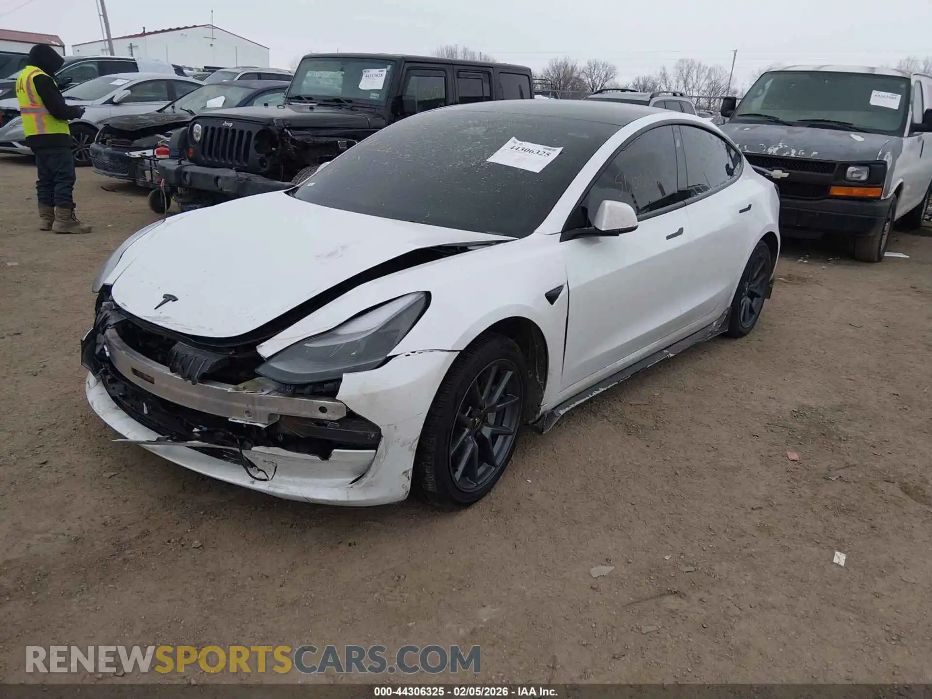 2 Photograph of a damaged car 5YJ3E1EB4PF598880 TESLA MODEL 3 2023
